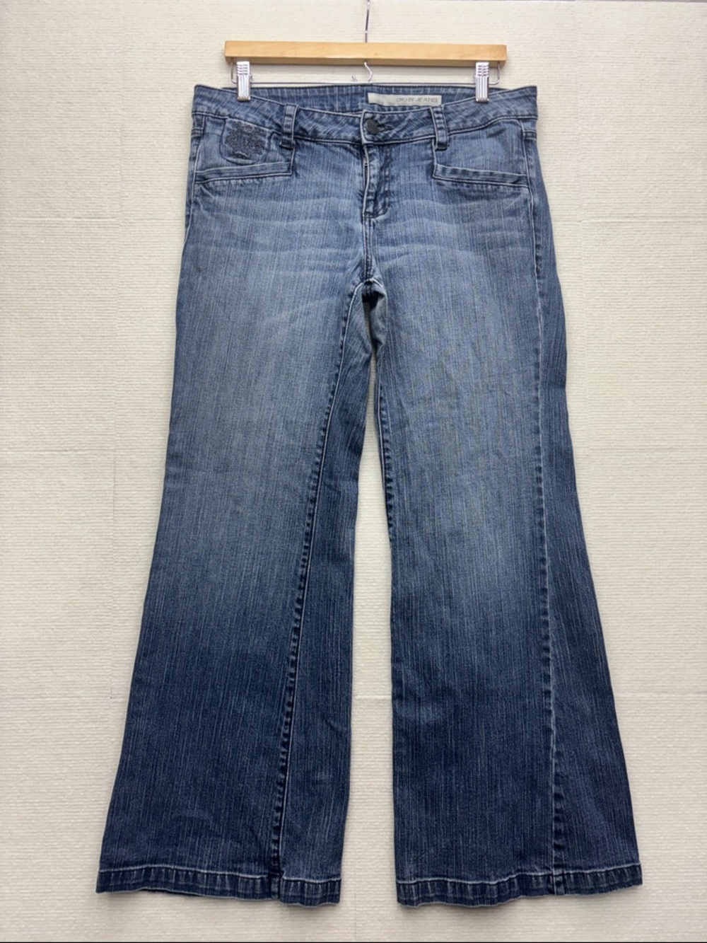 DKNY | trouser jean 12 vintage Women's Wide Leg Blue Jeans